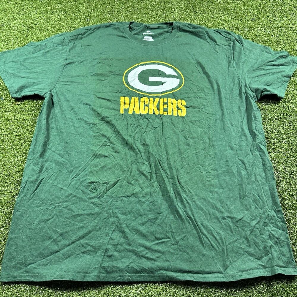 NFL Team apparel Fanatics Green Bay Packers Tee Shirt 3XL New With Defects